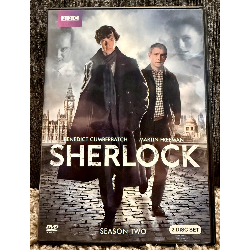 BBC Sherlock Season Two DVD Set Excellent 2-Disc Benedict Cumberbatch